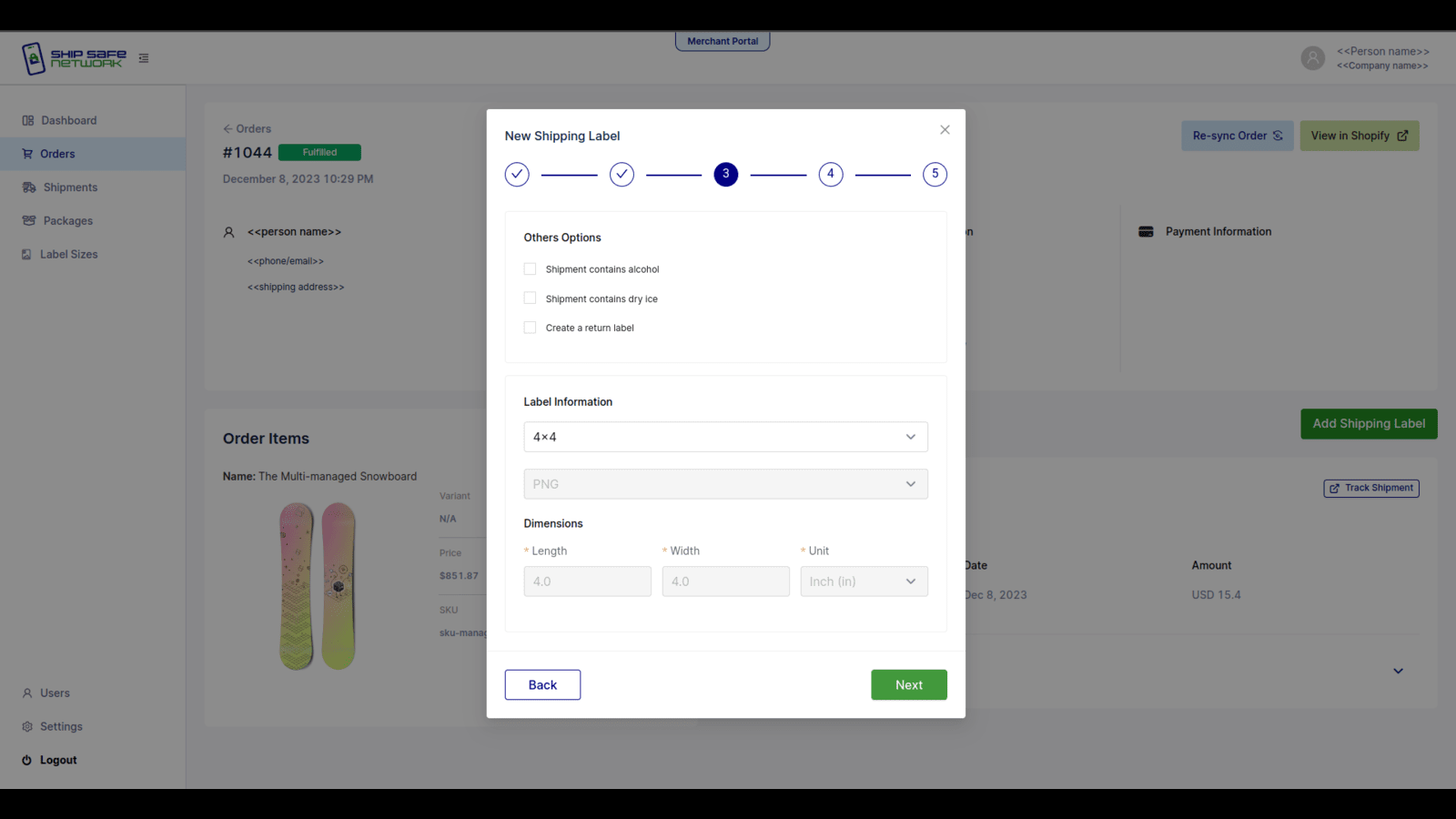 Ship Safe Network Screenshot