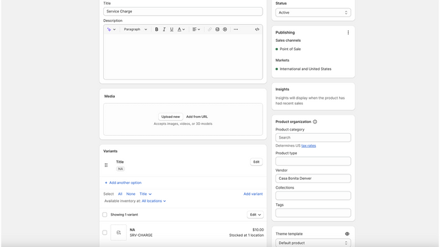 Configuración de SKU