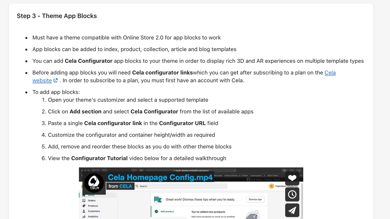 Screenshot capture die app blokinstructies laat zien