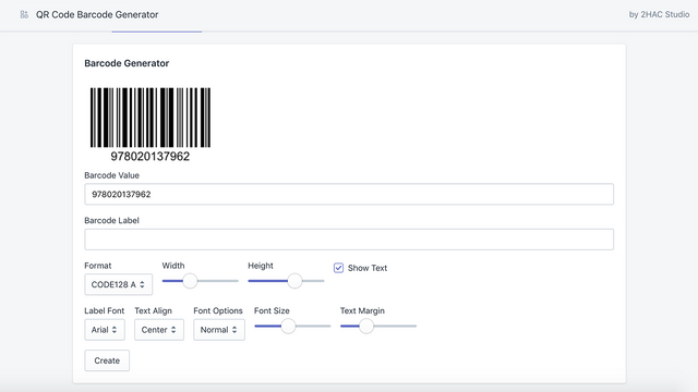 Barcode generator