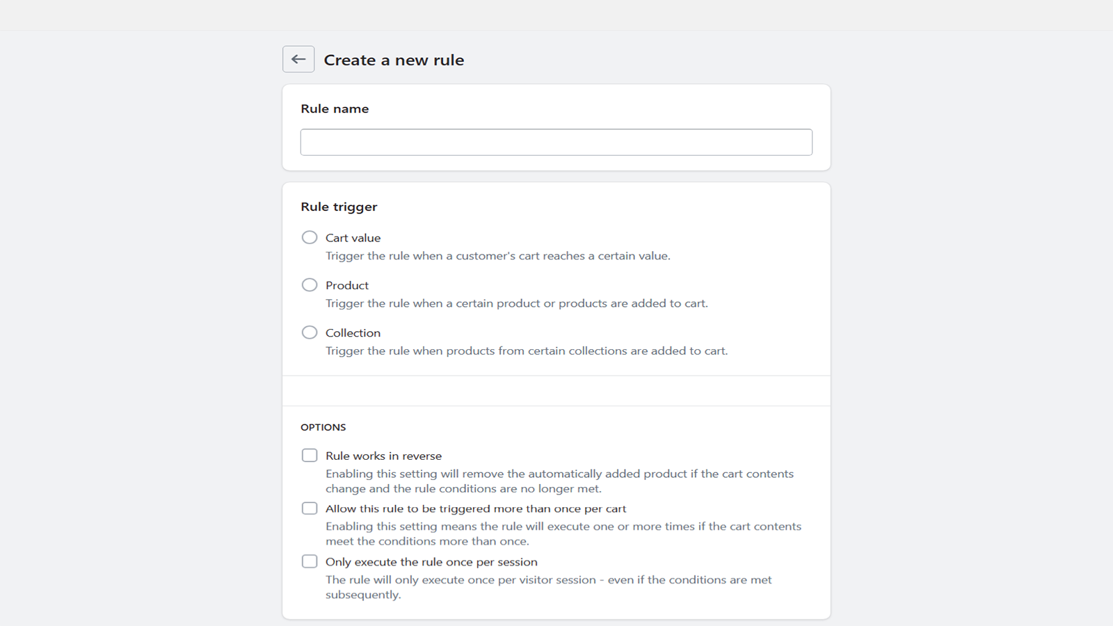 create auto add to cart rule