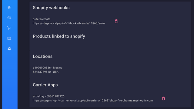 Shopify-Integration verwalten