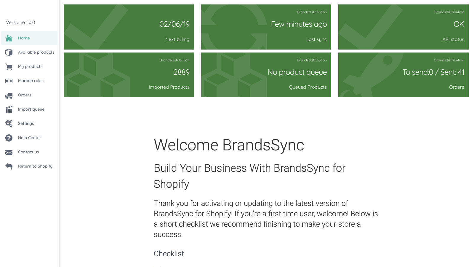 BrandsSync Dashboard