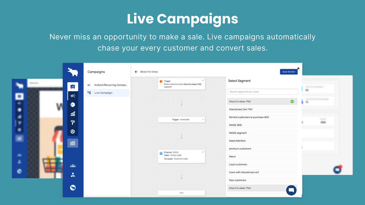 Never miss an opportunity to make a sale using Live Campaign