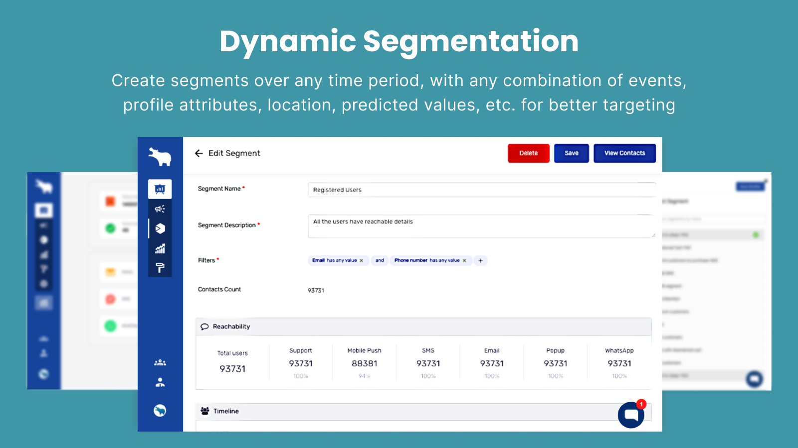 Create segments over any time period, with any combination