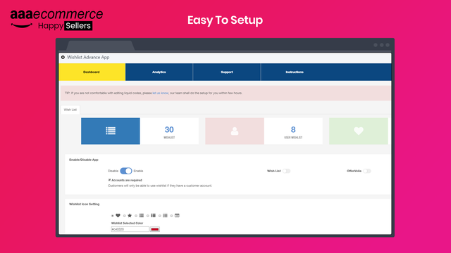 Wunschliste Shopify App