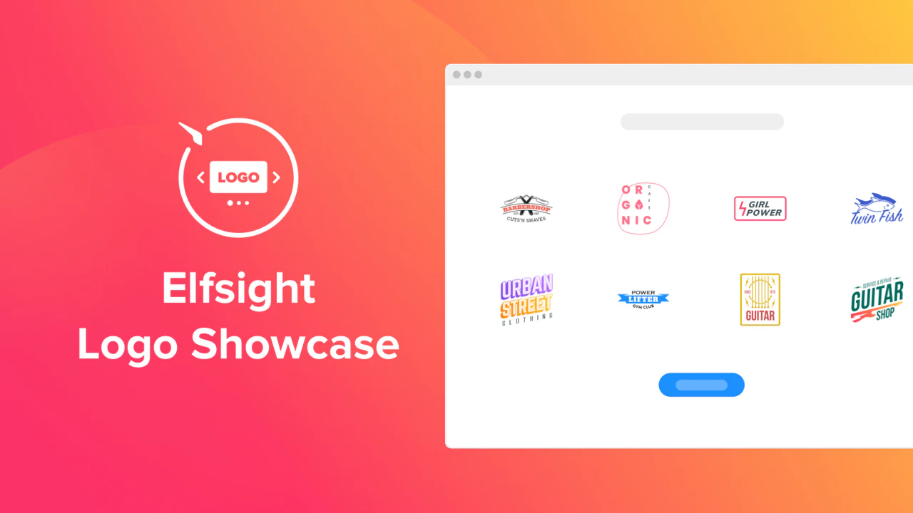 Logo Showcase para un sitio web de Shopify por Elfsight