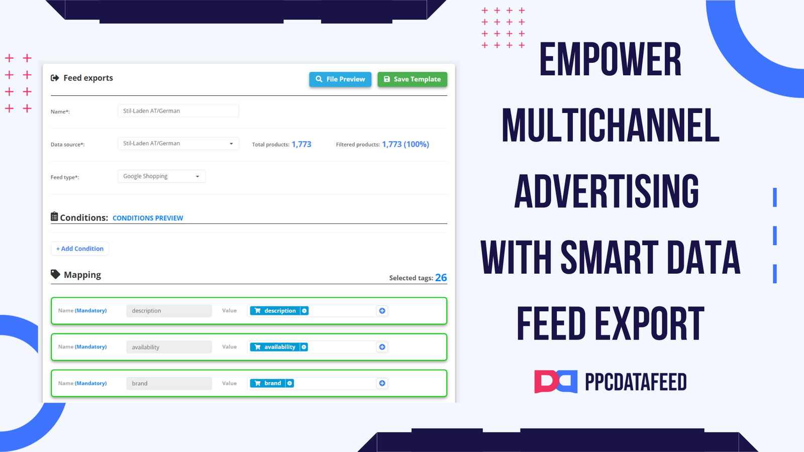 Potencialize a Publicidade Multicanal Com a Exportação Inteligente de Feed de Dados