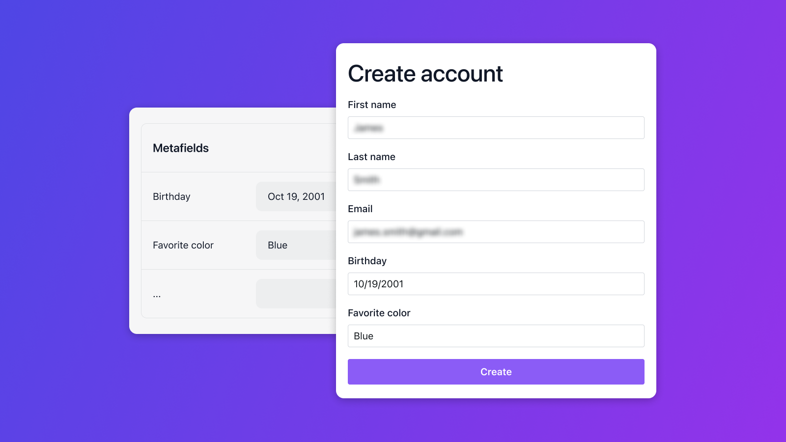 Amplius Customer Fields Screenshot