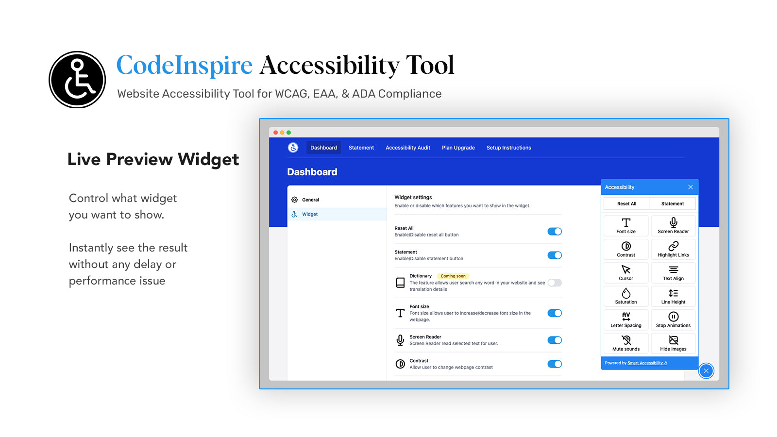 CodeInspire Accessibility Tool Screenshot