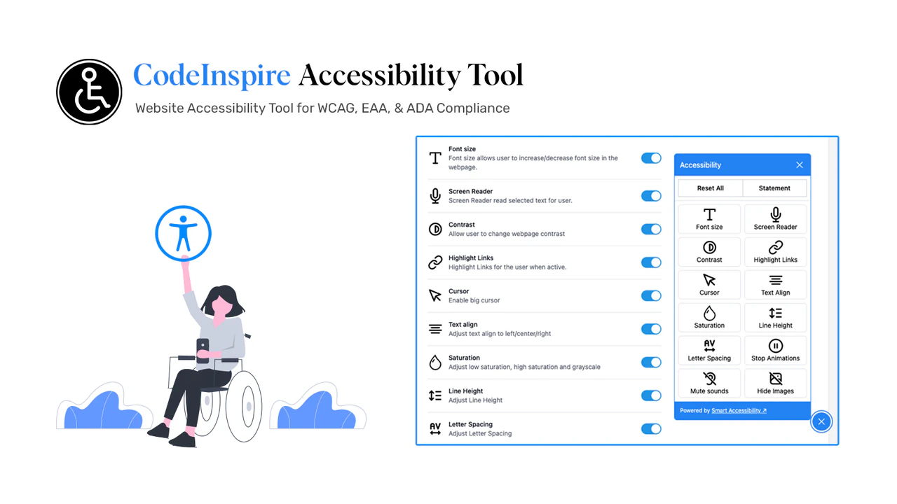 Imagem em destaque & pré-visualização do CodeInspire Accessibility Tool