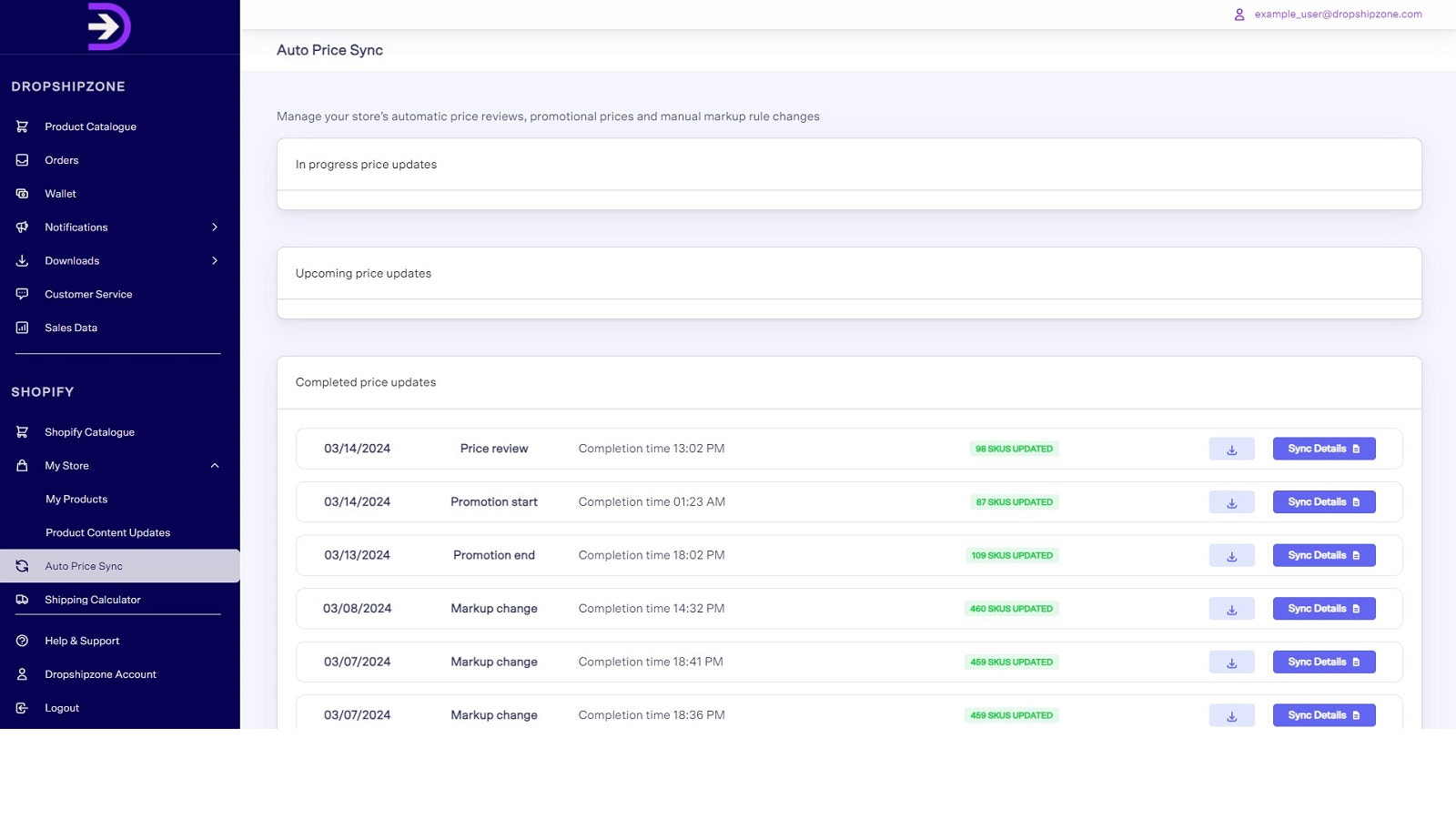 AUTO PRIJS SYNC