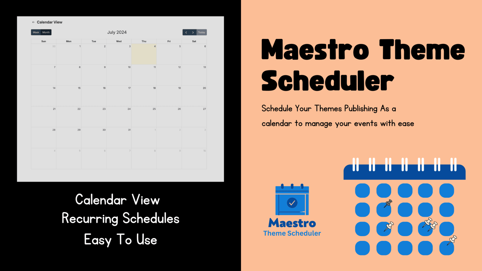 Maestro Theme Scheduler Screenshot