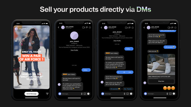直接通过DMs销售您的产品