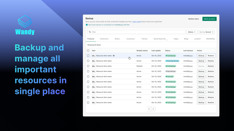 WD Backups: Back up & Restore Screenshot