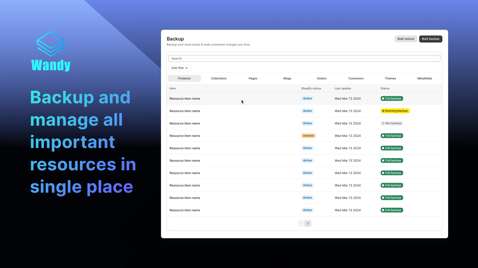 WD Backups: Back up & Restore Screenshot