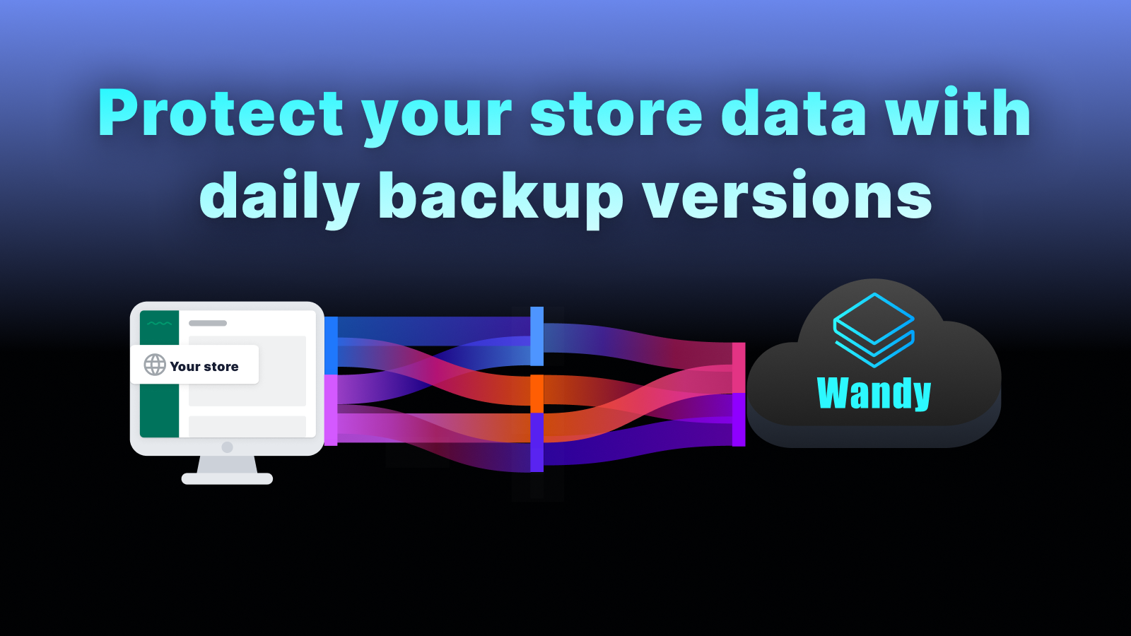 Protect your store data with daily backup versions