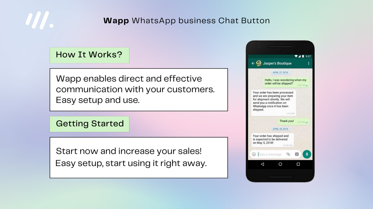 Wapp - WhatsApp 聊天按钮 & 遗弃购物车恢复