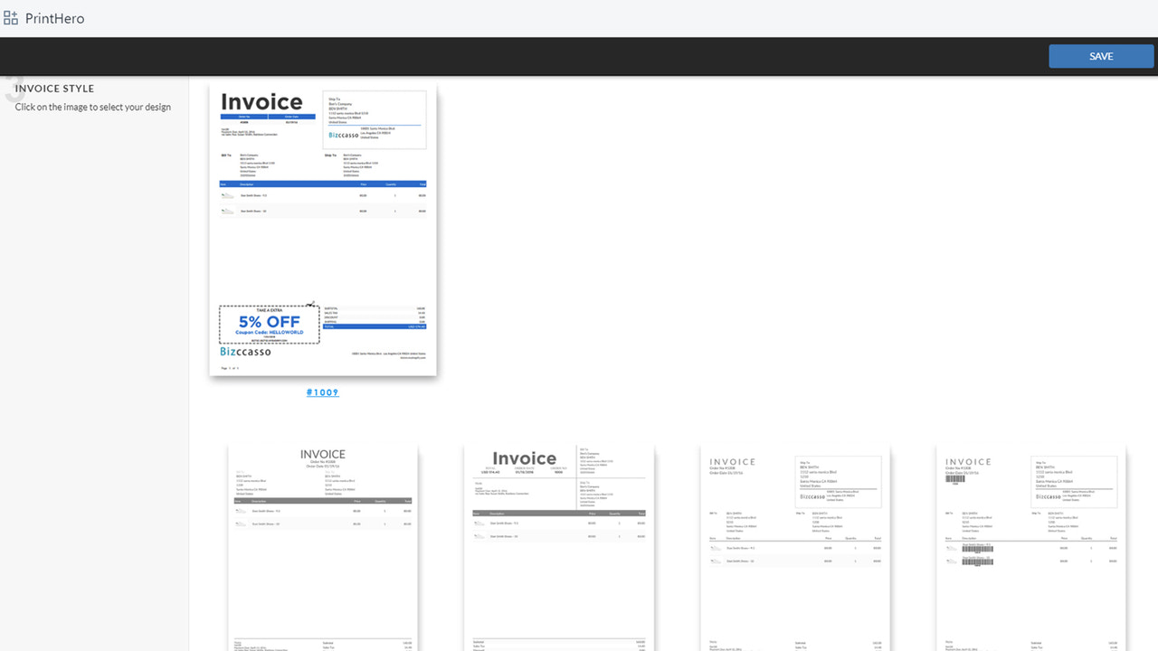 PrintHero management console 1