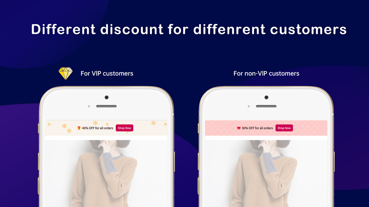 Different discount for diffenrent customers