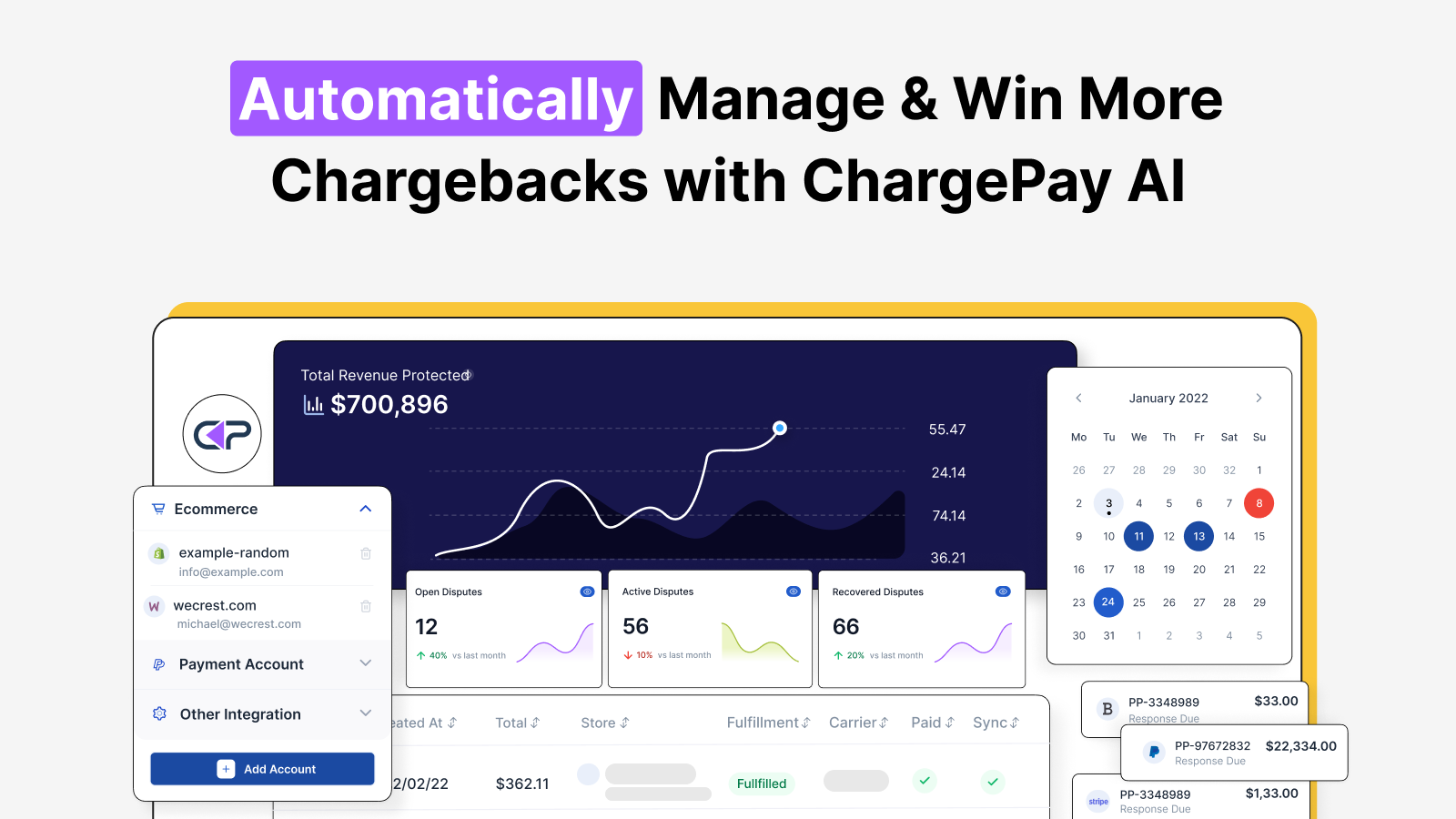 Gagnez la bataille contre les litiges et les chargebacks avec ChargePay