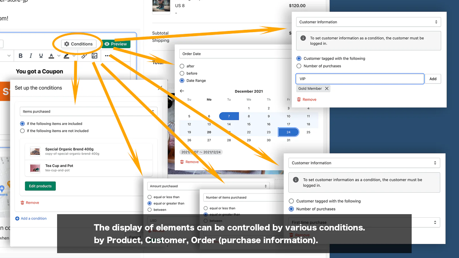 Configurando condição