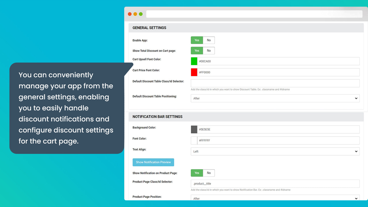 General Settings