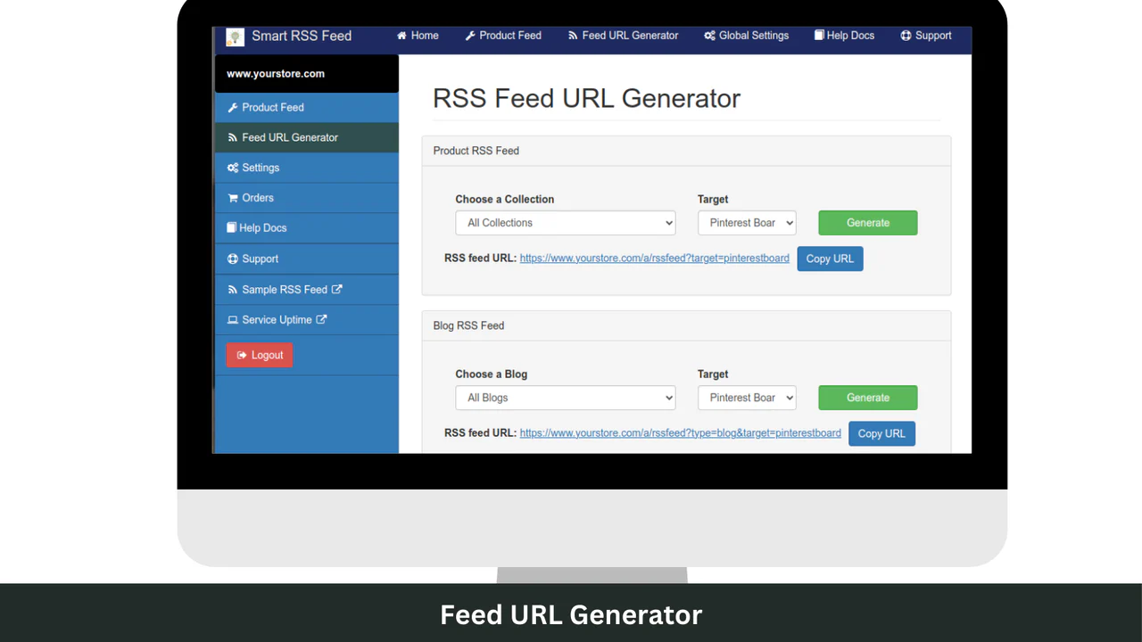 RSS Feed URL Generator