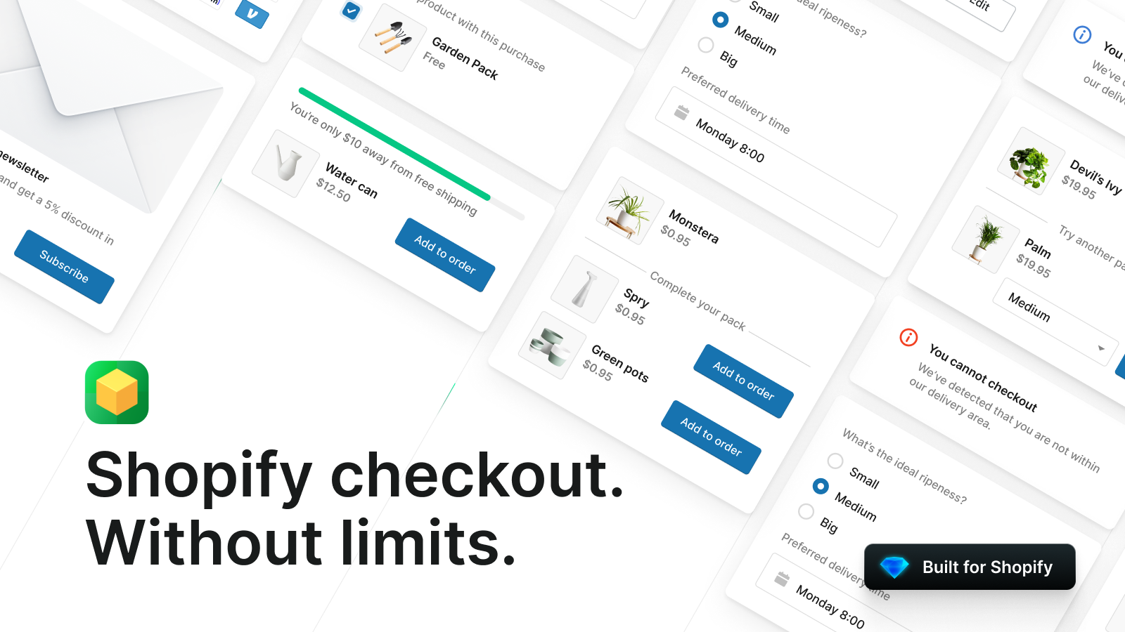 Shopify Checkout. Sin límites.