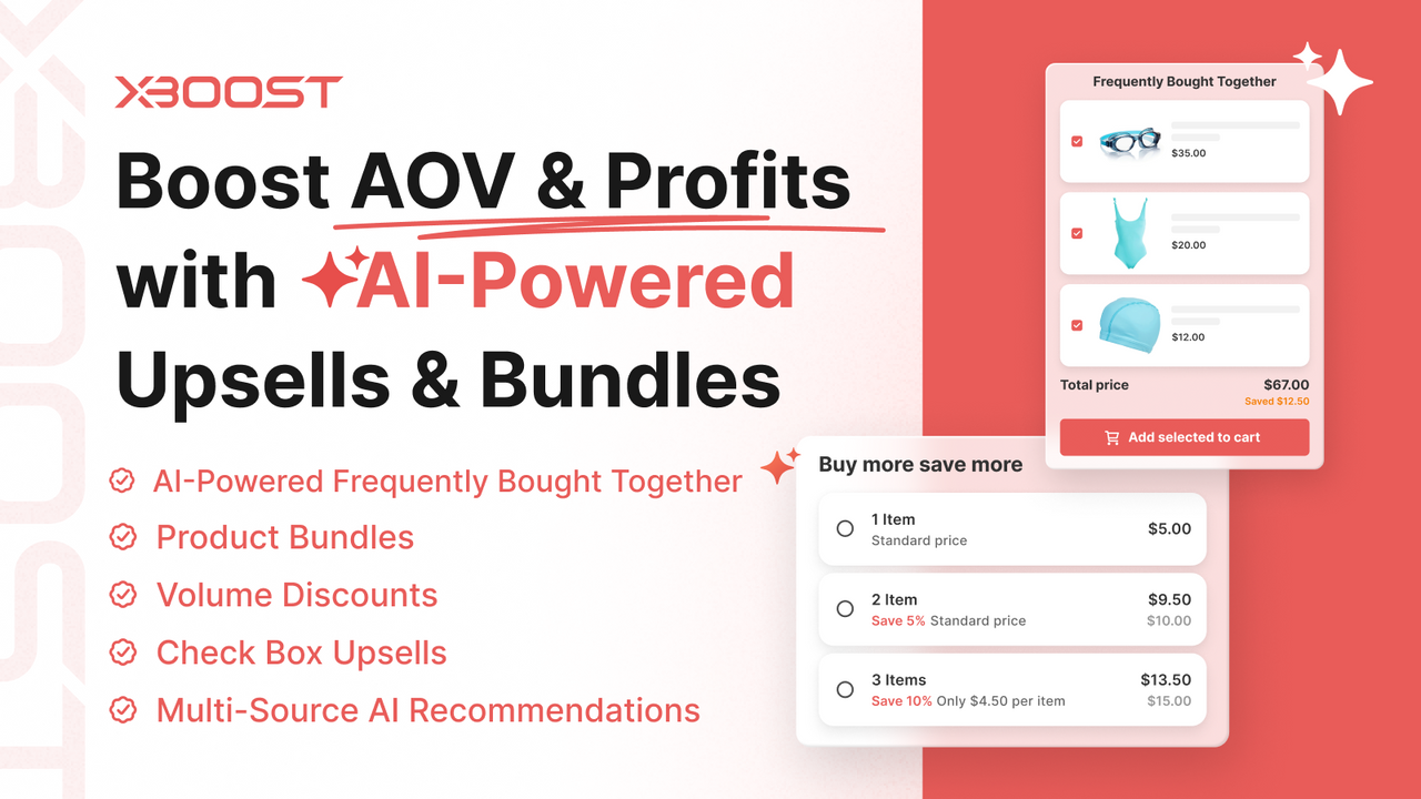 Boost AOV & Profits with AI Powered Upsell& BUndles