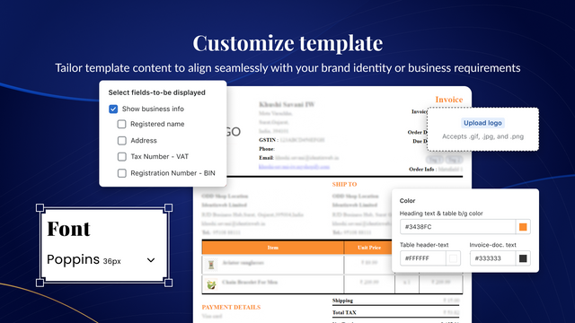 customize pdf template