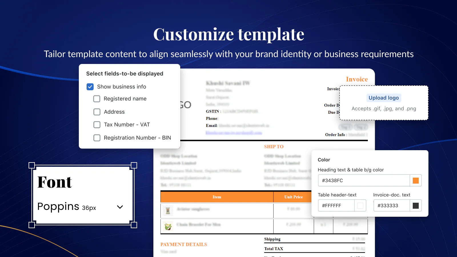 customize pdf template