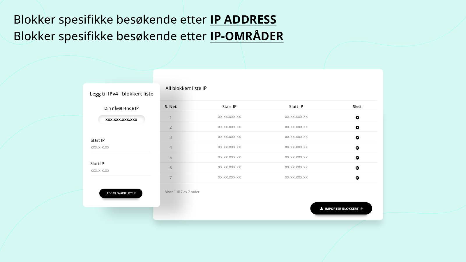 Blokker besøkende etter IP-adresse