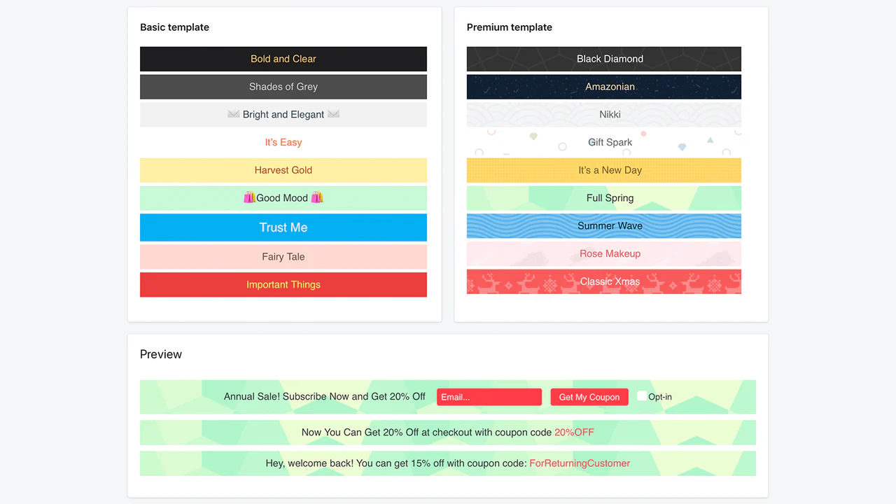 Shopify App Email Collection Bar von Hextom Erweitert Kunden-E-Mail L