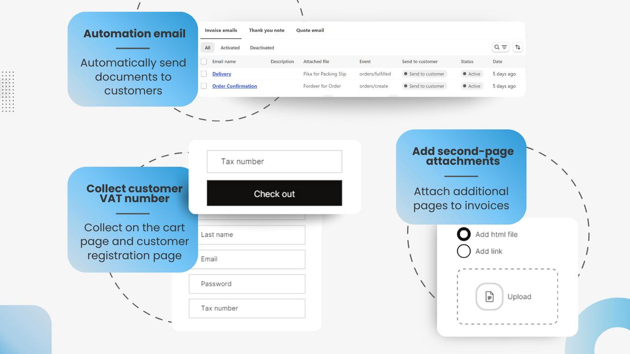 Automation email invoice