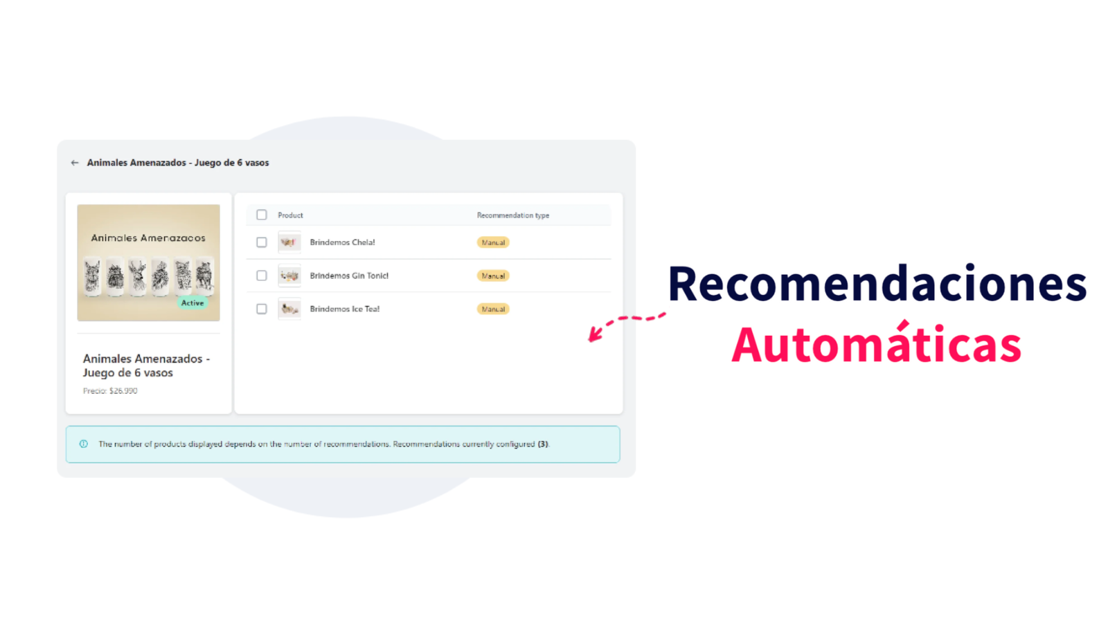 Activa Recomendaciones Automáticas Con Un Click