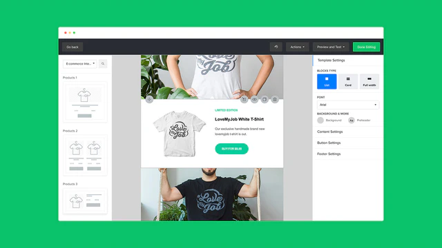 Marketing par Email Constructeur d'Email pour Shopify