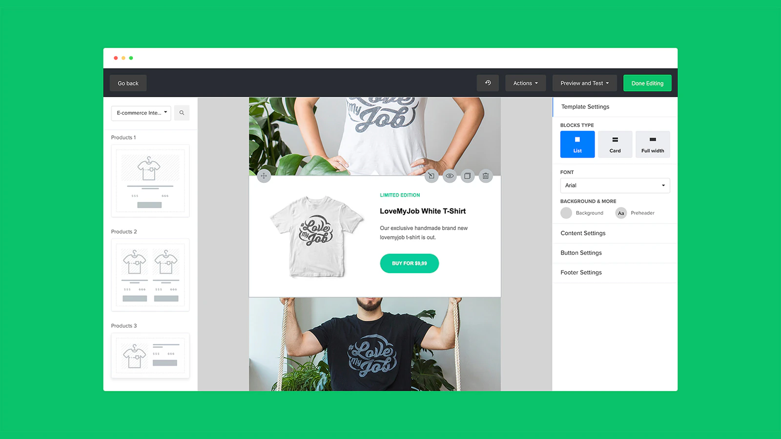 Marketing par Email Constructeur d'Email pour Shopify