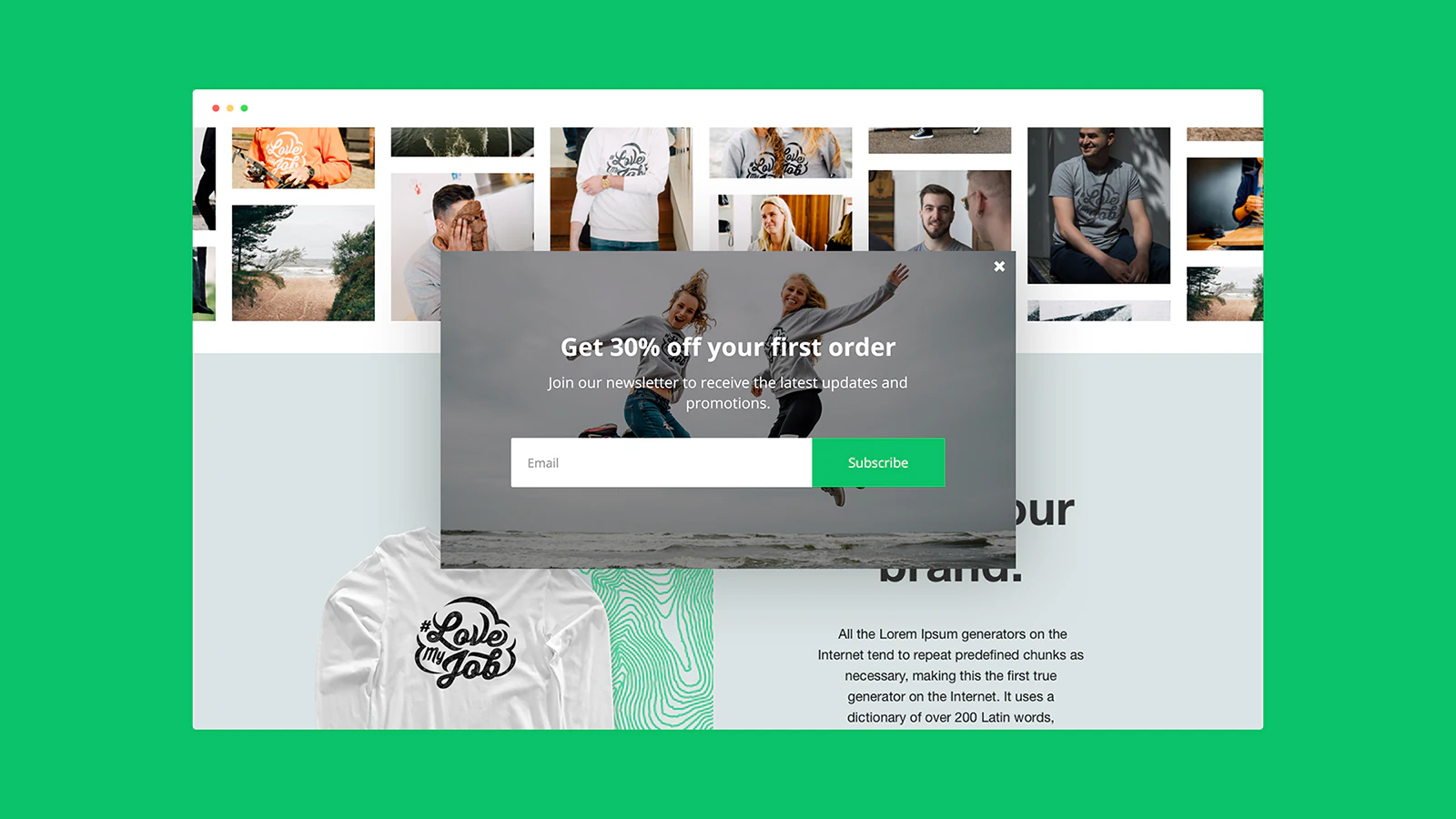 E-mailmarketing Abonneer Pop-ups voor Shopify