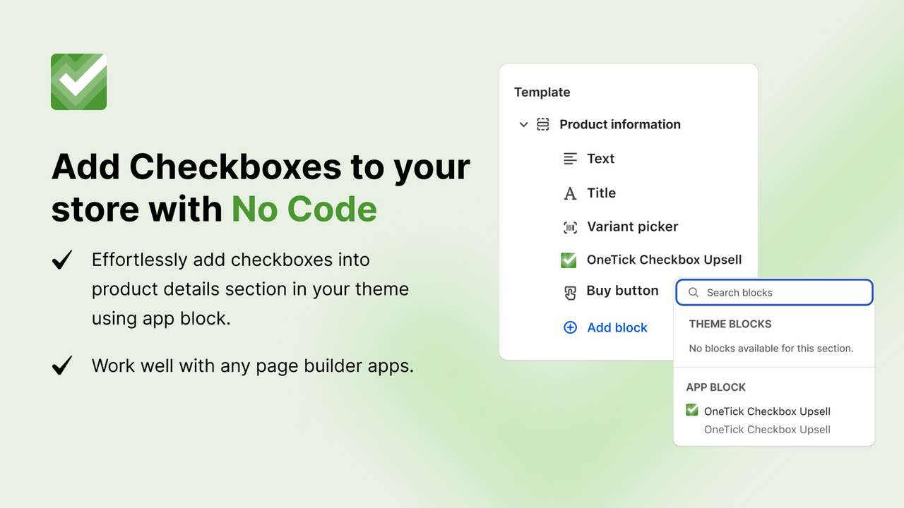 installeer checkboxes in uw thema zonder enige code