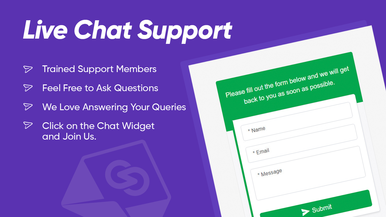 Live chat support