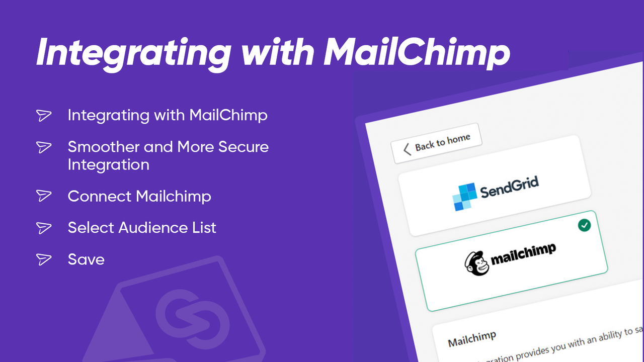 Integrerer med MailChimp