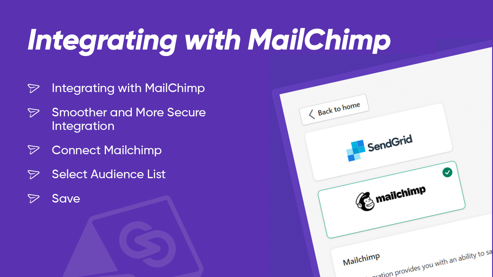 Intégration avec MailChimp