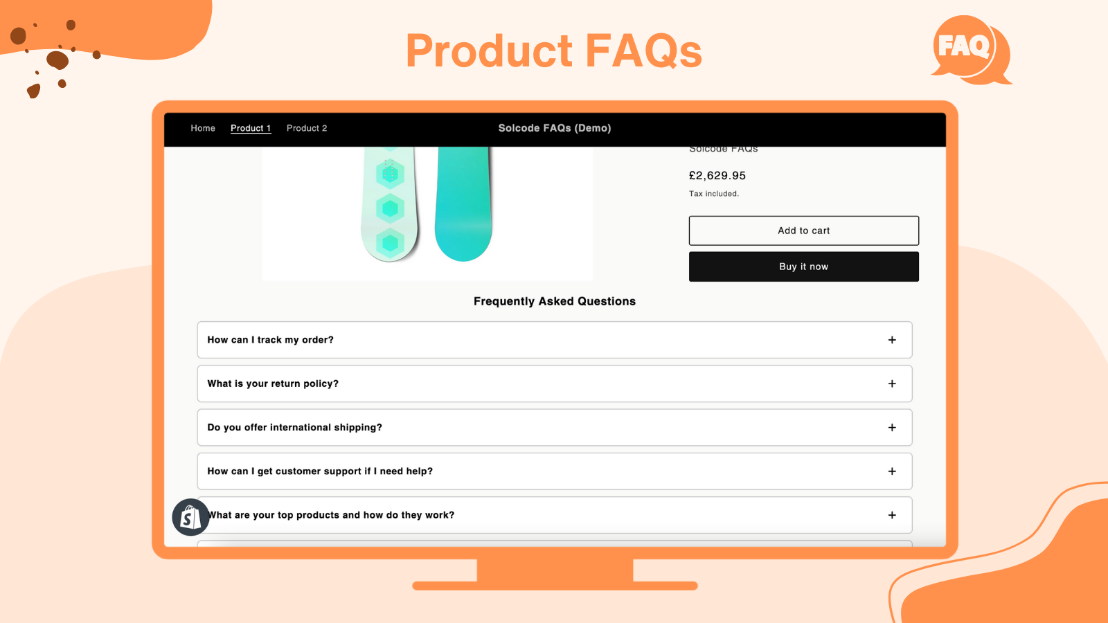 Preguntas Frecuentes, Captura de pantalla de escritorio de FAQs 1