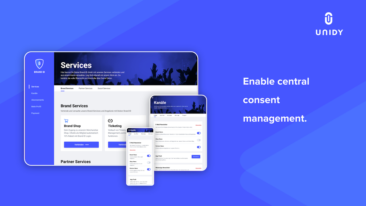 Enable central consent management