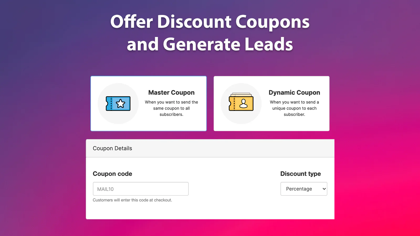 Discounts and Coupons