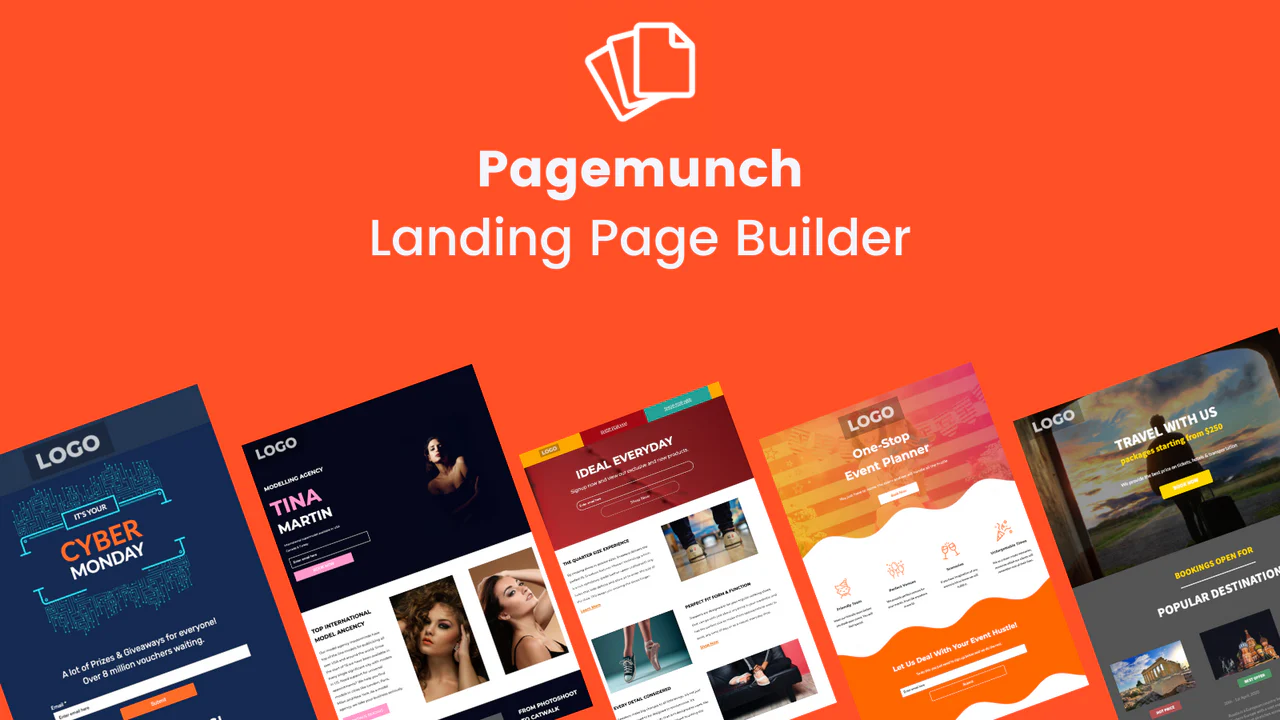 Pagemunch landing page templates 