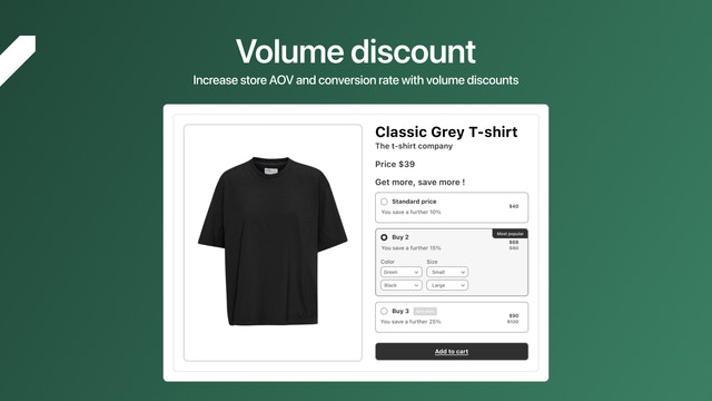 Volume discount