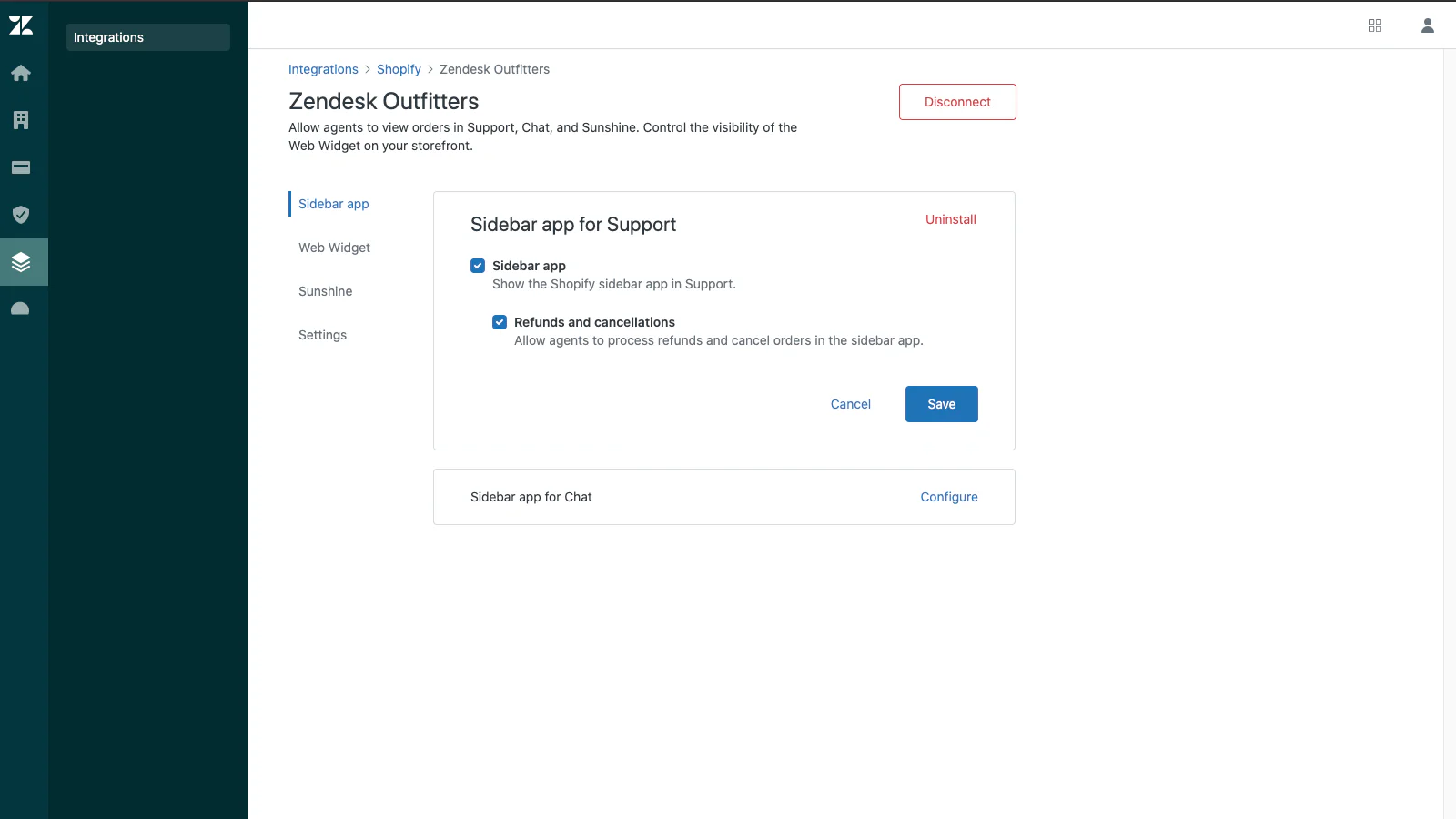 Zendesk App Setup in Zendesk Admin Centre