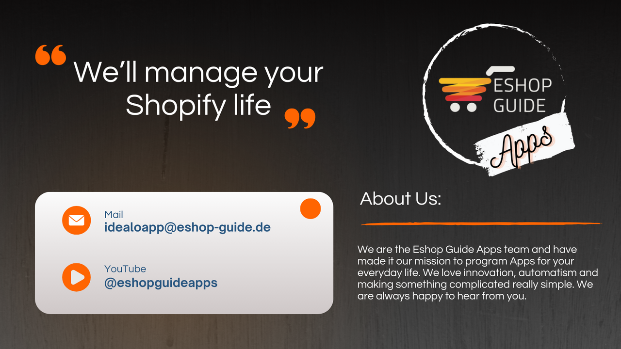 Eshop Guide Apps Team